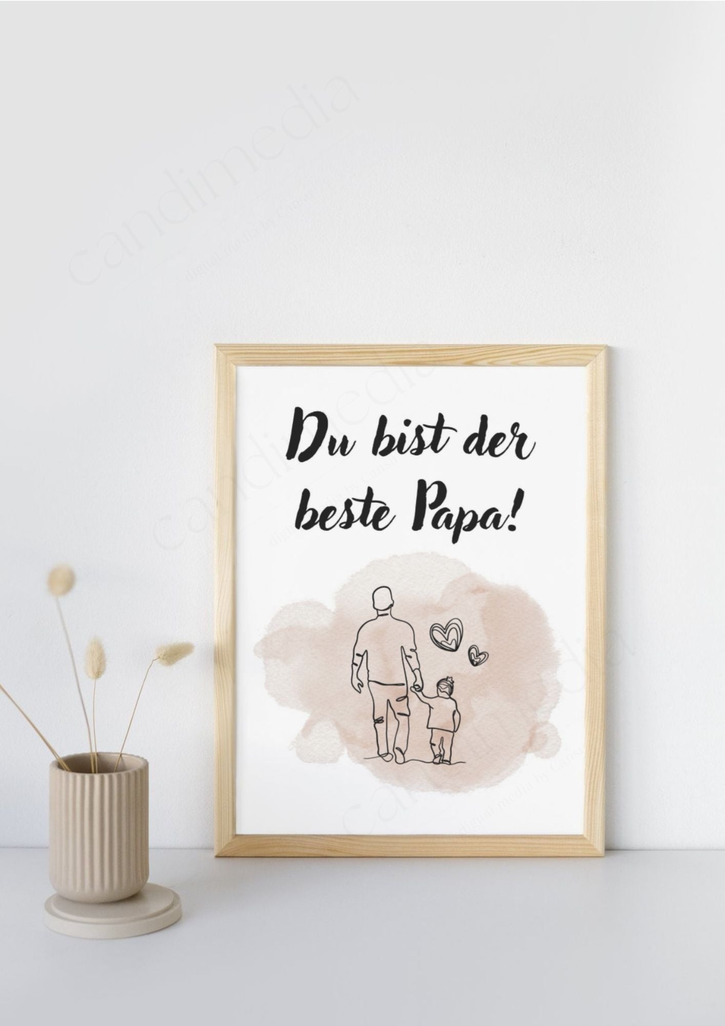 Vatertagsgeschenk 3 Vorlagen zum Ausdrucken – „Du bist der beste Papa“ (PDF-Datei und JPEG-Datei)